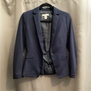 H&M navy blue blazer size 4